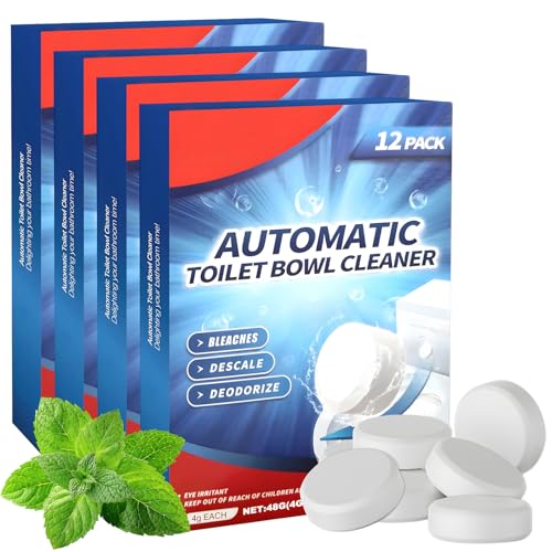 48 Pieza Pastillas Cisterna WC, Pastillas para Cisterna Extrafuertes Limpieza Profunda Prevenir el Olor Se Utiliza para Eliminar la Cal Persistente y los Cálculos Urinarios