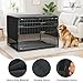 Explore Land Breathable Dog Crate Cover - 4 Sides Mesh Ventilation, Basic Pet Kennel Cover, All Sides Open, Universal Fit for 1 2 3 Doors 24 inches Wire Dog Crate