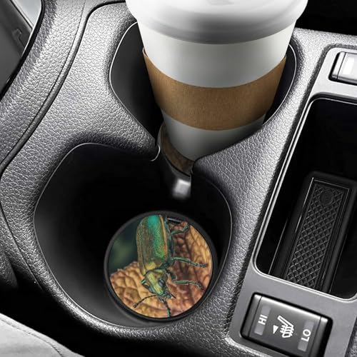 Posavasos para coche con animales verdes, 2 unidades miniatura 6