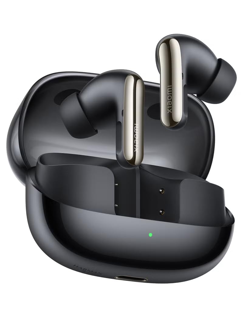 Xiaomi Buds 5 Pro WiFi-Black | 3MIC + AI Call Noise Reduction | Up To 36 Hours Long Battery Life With Charging Box