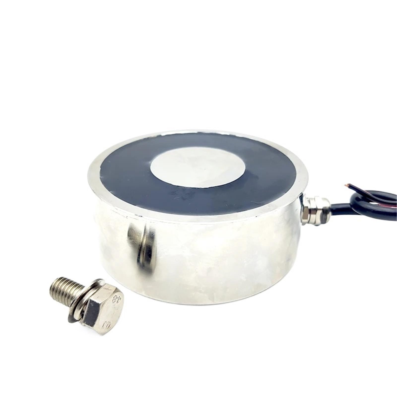 Qlymddsa 150Kg Dc12v Electromagnet 100/40 Dc 6V 12V 24V Cylinder Magnets 150Kg Strong Electromagnetic Solenoid Sucker Non-Standard Custom(150Kg Dc12v)