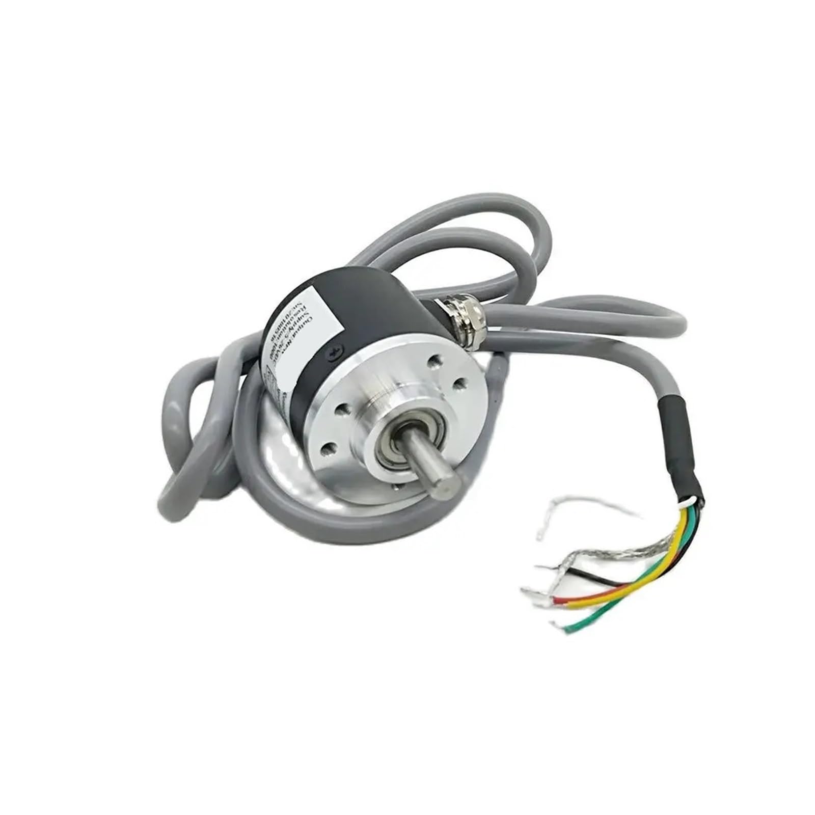 Encoder rotativo Codificador rotatorio incremental óptico 360, Eje de 6 mm, 12 24 V CC, Salida de Voltaje HTL, medición de Velocidad y posición(2048ppr)