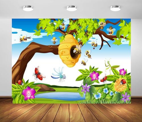 Arrière-plan baptême bébé et décor tissu jardin printanier pour studio