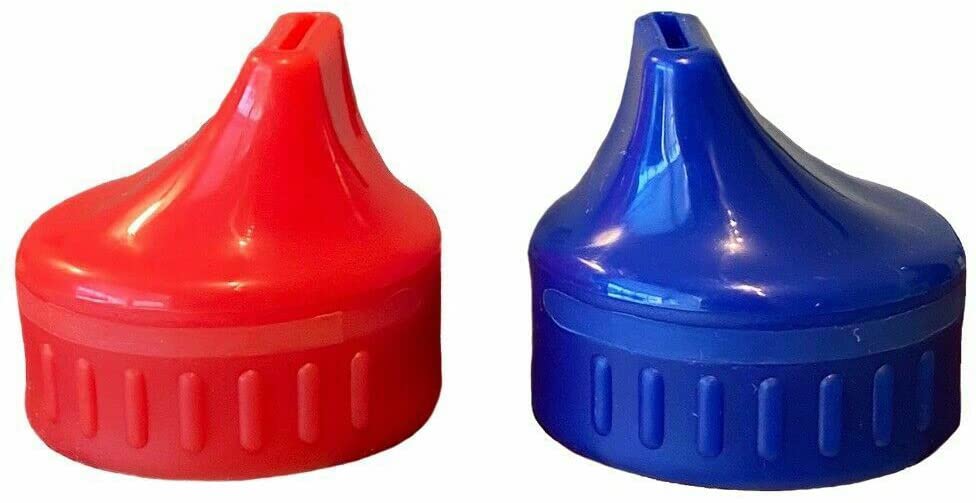 Soda Spouts Multi Pack Travel Lights Turn Bottle into Sippy Cup (Red & Blue)