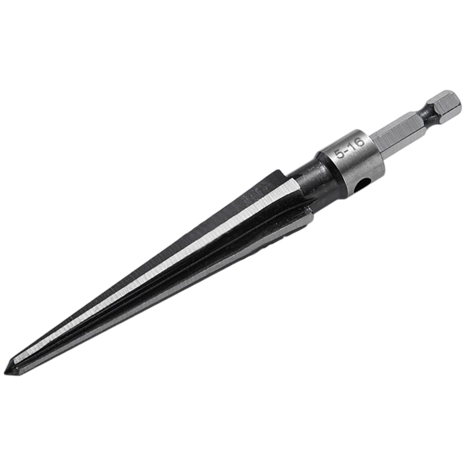 Hzbb Hexagonal Handle 5 1 Precisions Steel Taper Reamer Round/Hexagonal Shank T-Handle Woodworking Metalworking Chamfer Reaming Drilling Tool Multiple Component Tapered Reamer
