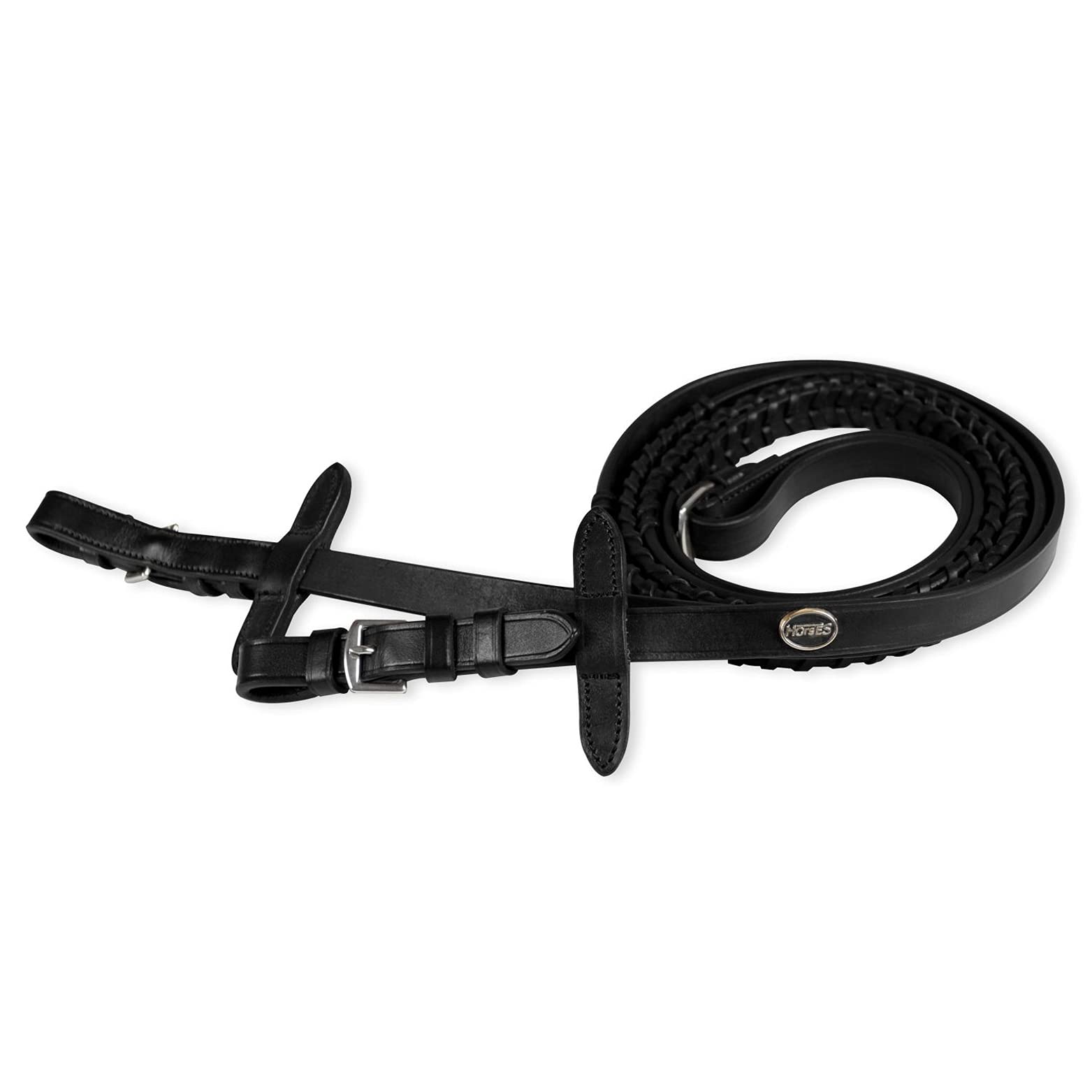 Redini In Cuoio HORZE - Nero, Con Stop Martingala, Taglia F - Foto 2