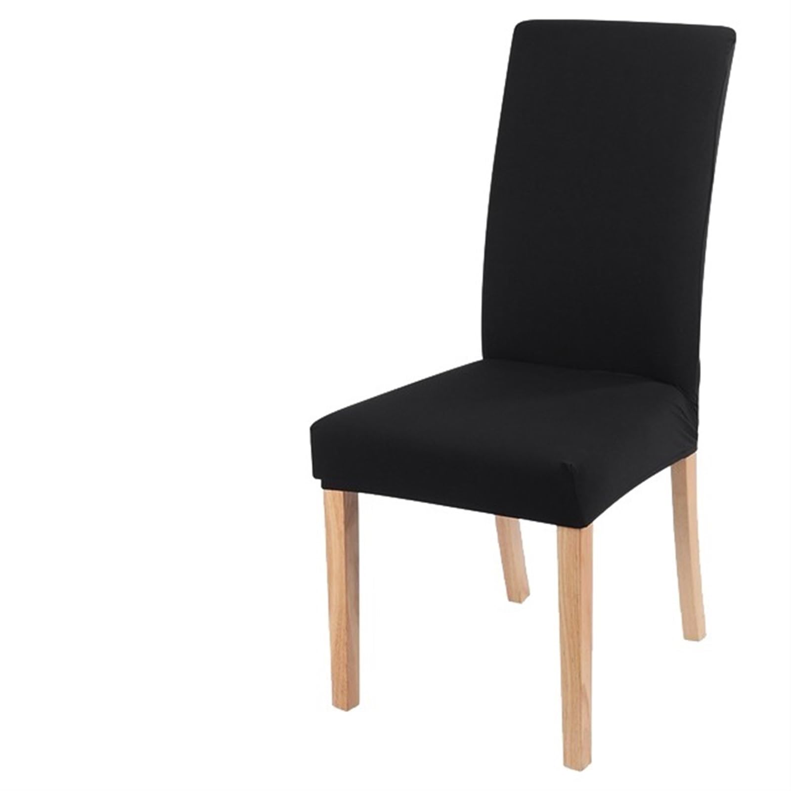 QXBFNDC Chair Covers Elastic solid color Chair Cover Home Spandex Stretch Slipcovers Chair Seat Covers For Kitchen Dining Room Wedding Banquet Home(Black)