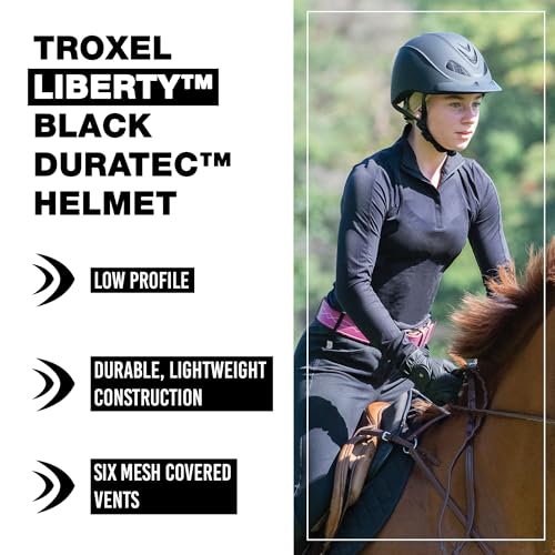 Casco Troxel Libertad Duratec negro talla pequeña para equitación y seguridad 2