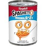 Campbell's SpaghettiOs Pâte en conserve, originale de A à Z, boîte de 450 ml