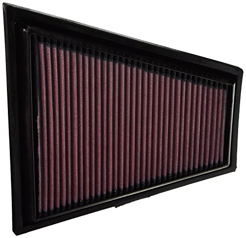 Image of K&N High-Flow Original Lifetime Engine Air Filter: Increase Power: Premium, Washable: Compatible with 2009-2017 BMW: 520i, 528i, X1, Z4, 33-2963