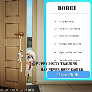 Canine Hanging Doorbells| 4 Additional Loud Canine Potty Coaching Bells| Adjustable Sturdy Braided Rope Door Bell for Canines to Ring to Go Outdoorssilver Small  Cucciolini Doodles Canine hanging doorbells| 4 additional loud canine potty coaching bells| adjustable sturdy braided rope door bell for canines to ring to go outdoorssilver small   cucciolini doodles