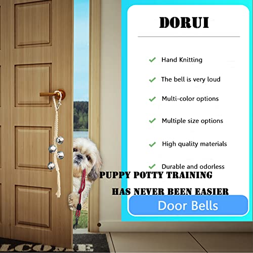 Canine Hanging Doorbells| 4 Additional Loud Canine Potty Coaching Bells| Adjustable Sturdy Braided Rope Door Bell for Canines to Ring to Go Outdoorssilver Small  Cucciolini Doodles Canine hanging doorbells| 4 additional loud canine potty coaching bells| adjustable sturdy braided rope door bell for canines to ring to go outdoorssilver small   cucciolini doodles