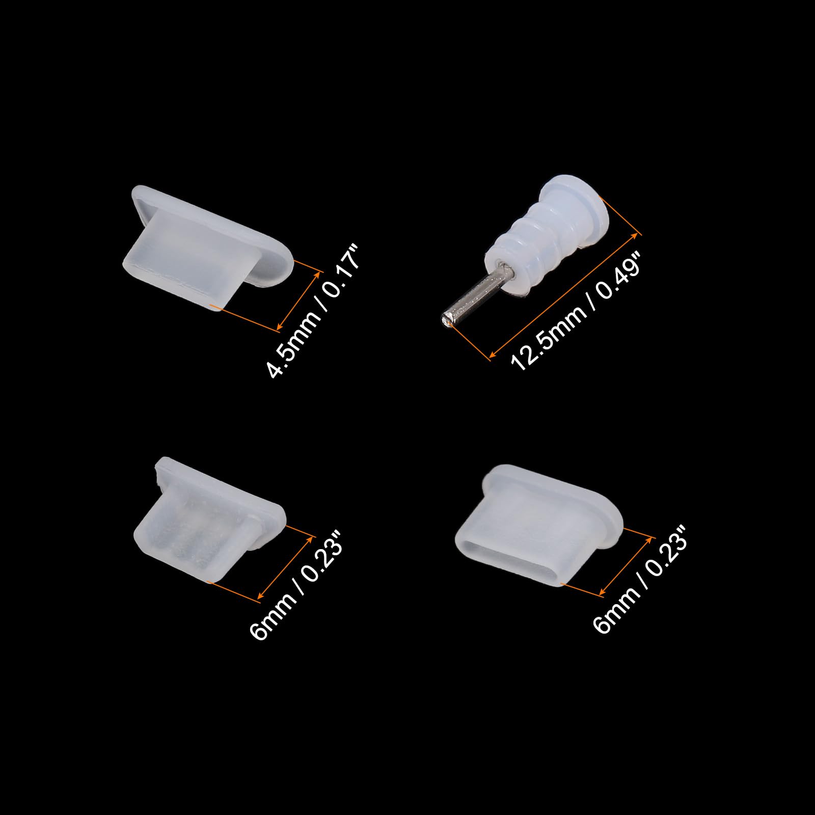 Tappi Antipolvere USB C 10 Pezzi - In Silicone, Con Scatolina, Per Smartphone E Laptop, Nero - Foto 8