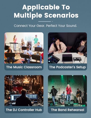MOSWAG 5-Pin MIDI câble 2 Boîtes, 5 PIN DIN Câble mâle à mâle MIDI Câble de connecteur d'interface compatible avec MIDI Claviers, Interface audio, Synthétiseurs analogiques, Carte son externe (6.6FT/2M)