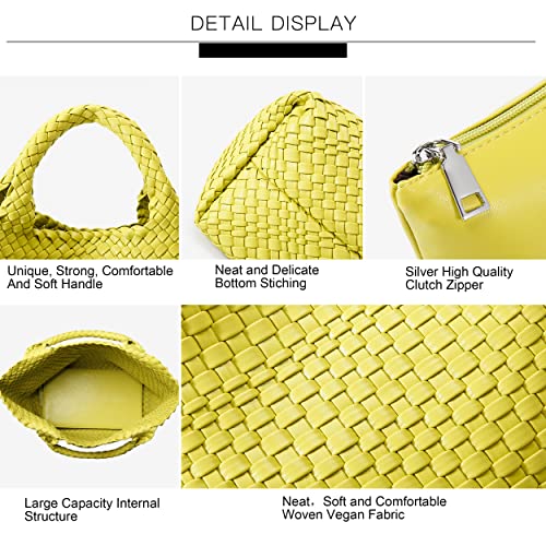Image of Vegan Leather Purses for Women, Handmade Purses and Handbags Summer Beach Travel Tote Shoulder Bag | WOVEN