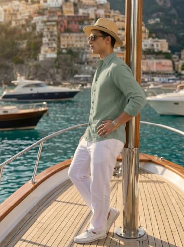 Image of NexaFlair Man's Casual | Formal | Linen| Cotton | Regular Wear Collared | Fit Shirt for Men