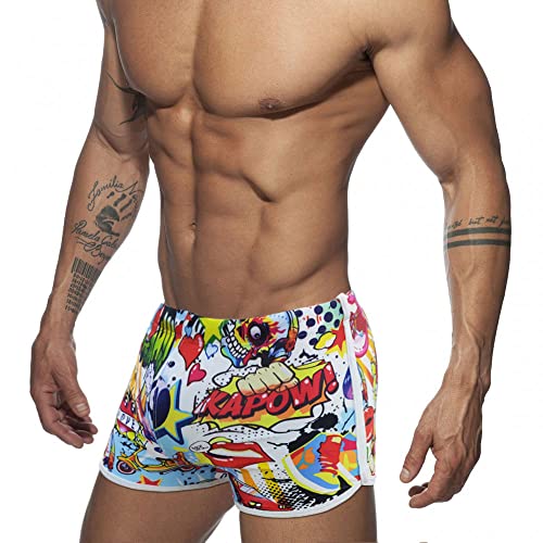 UXH Men's Swimwear Carton Swim Short Beach Pants Swimsuilt2