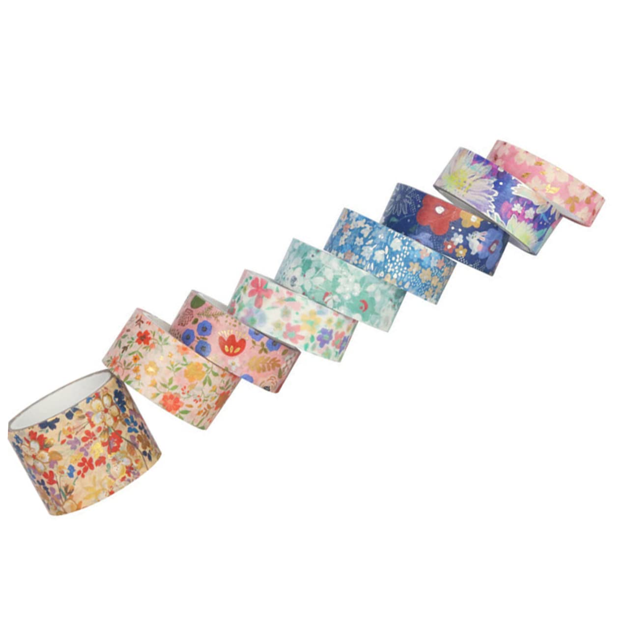TEHAUX 45rollos Cinta Washi Floral para Scrapbooking De Cinta para Manualidades para Decoraciones y Proyectos De