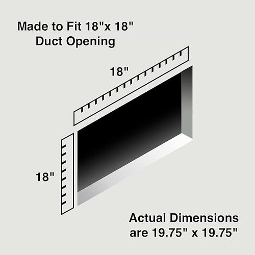 Miniatura 8 de Rocky Mountain Goods Rejilla de retorno de aire, acero resistente con acabado premium, incluye kit de instalación completo, diseño de rejillas,