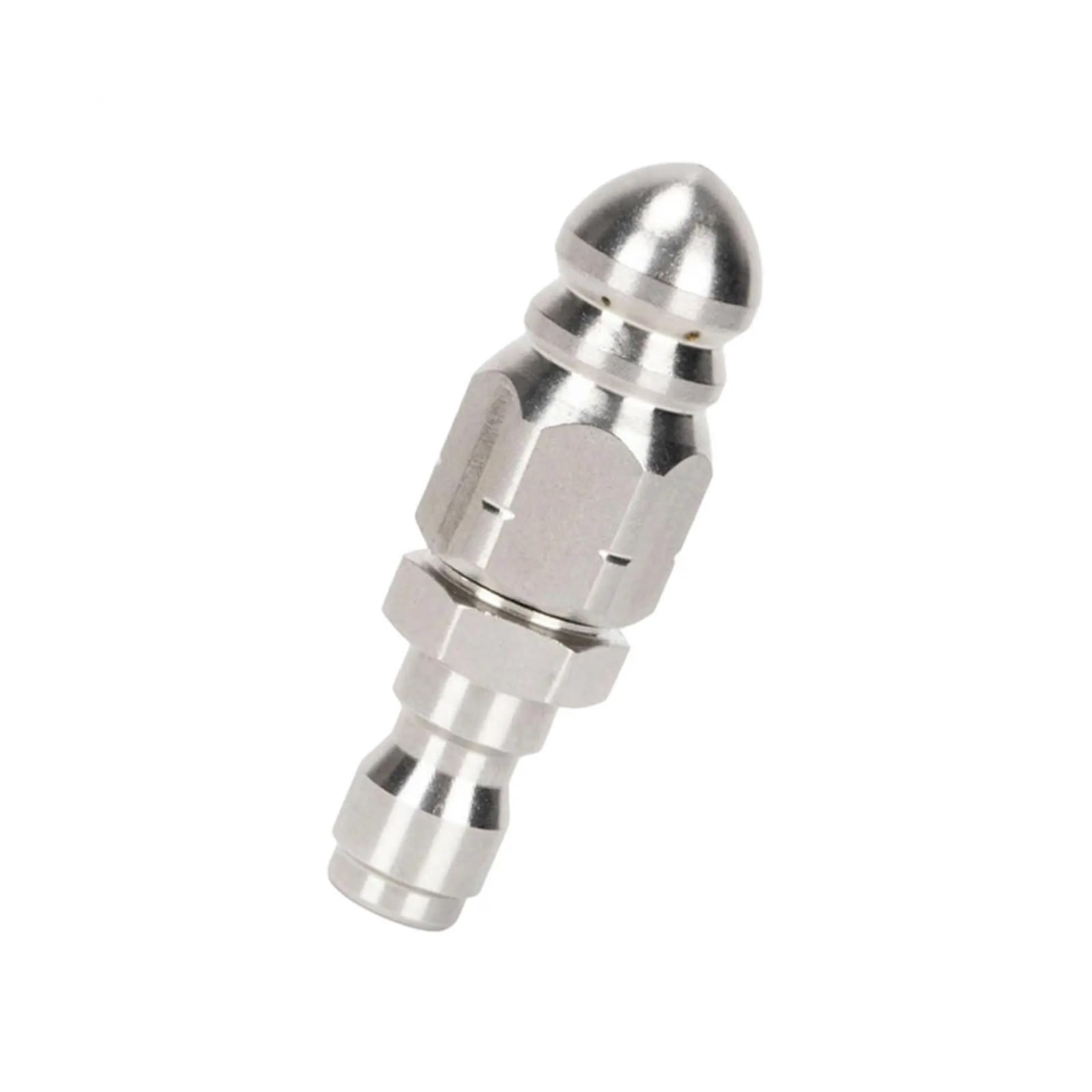 Boquilla de chorro para alcantarillado de acero resistente con conexion rapida 1/4 de pulgada