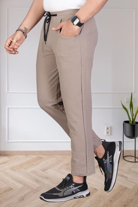 Image of HOODMASTER Men's Polyester Blend Track Pant with Drawstring Classic Style Regular Fit Solid Pattern and Standard Length | Mens Casual Daily Use Track Pants | Soft Fabric Modern Casual Track Pant