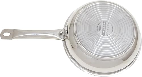 Miniatura 6 de serenk Modernist - Sartén de acero inoxidable de 7-8-9 pulgadas, olla grande con tapa para sopa, guisos y caldo, brillante, esencial de cocina