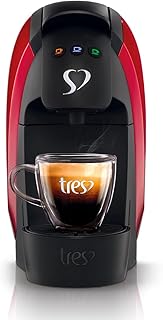Cafeteira espresso e multibebidas tres luna 110v vermelha