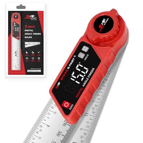 S&F STEAD & FAST Digital Angle Finder with Miter Button 7 Inch / 200 mm