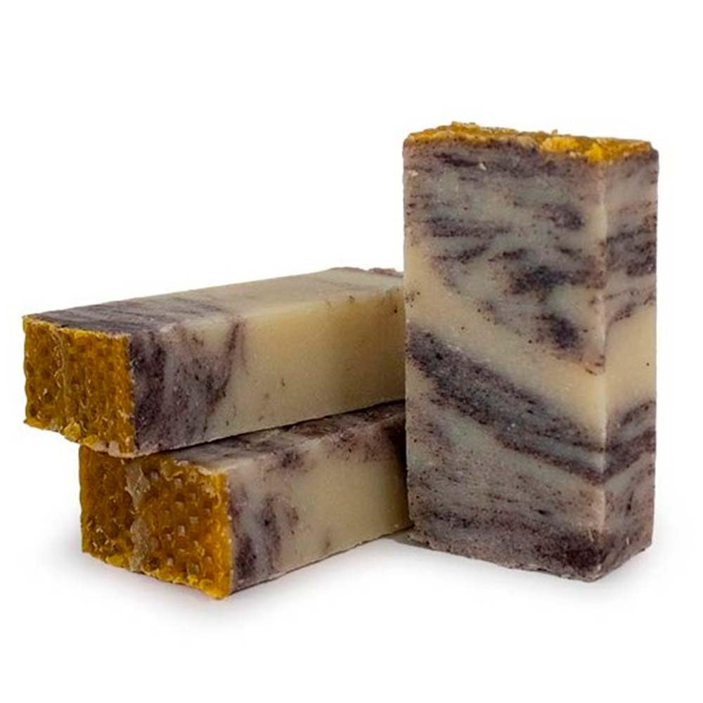 Pack 10 Jabón natrual de Miel y Propóleo - Piel seca y sensible - Previene la sequedad en la piel - Evita el acné - Higiene íntima - Cara y cuerpo