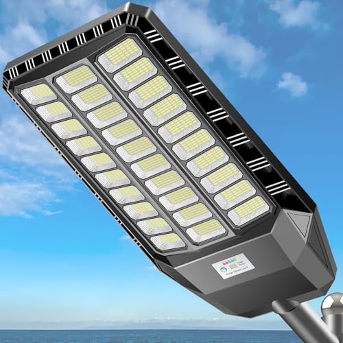 Lampadaire solaire LED 8700W Deepn IP67 pour éclairage extérieur de cour et rue
