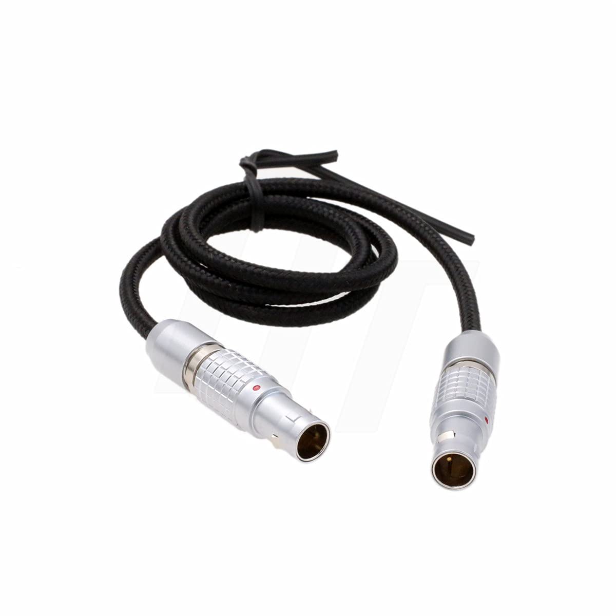 Braided Power Cable 0B 2 Pin Male for Lemo Teradek Bolt Bond, ARRI Alexa RED Camera Transvideo Monitor, Zacuto Viewfinder, Z CAM E2-M4 EVF 60cm