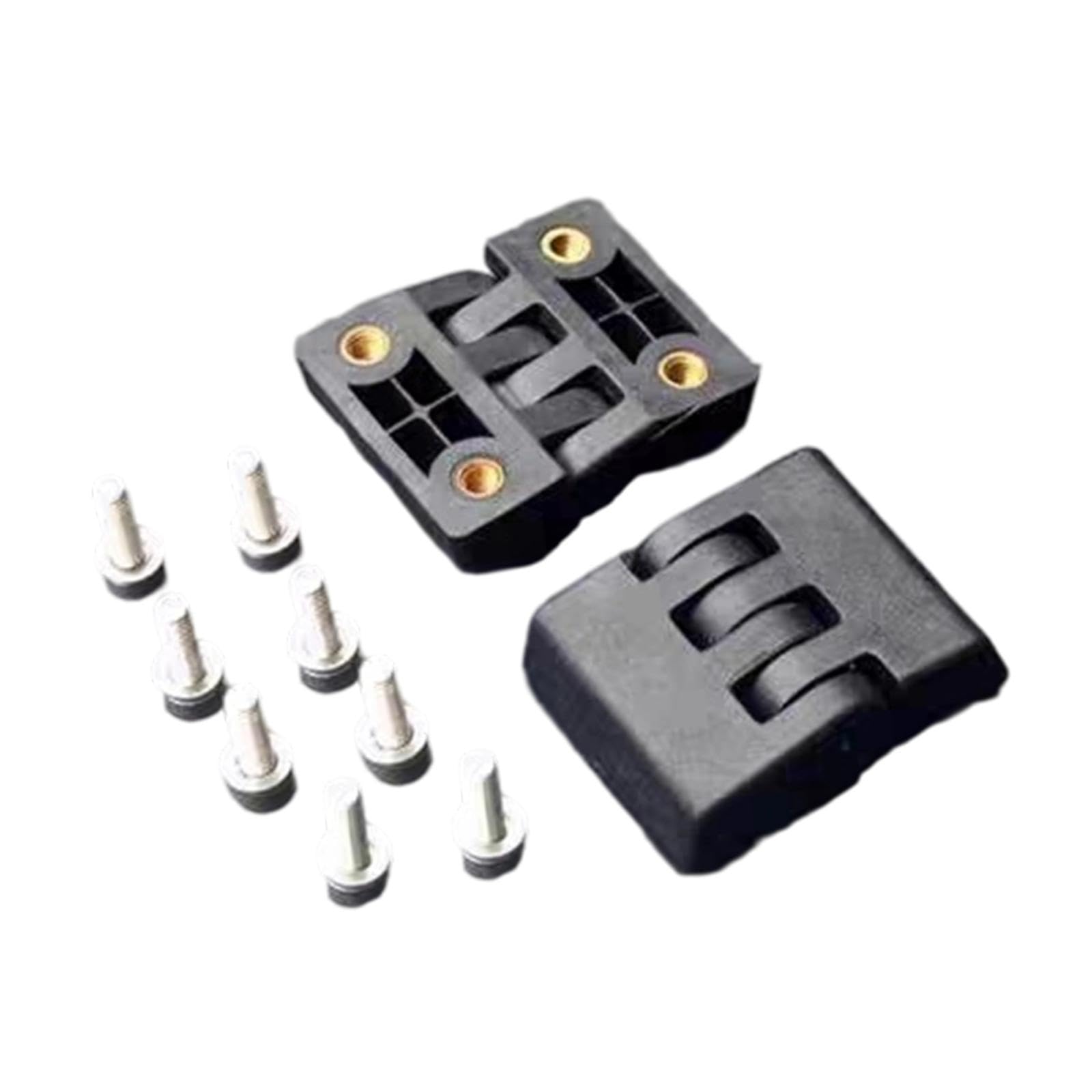 Set Di 2 Cerniere per Baule Posteriore Con 8 Viti, Dimensioni Di 5,5 Cm X 4,5 Cm, Cardini in Nylon per Bauletti Laterali E Posteriori Delle Motociclette