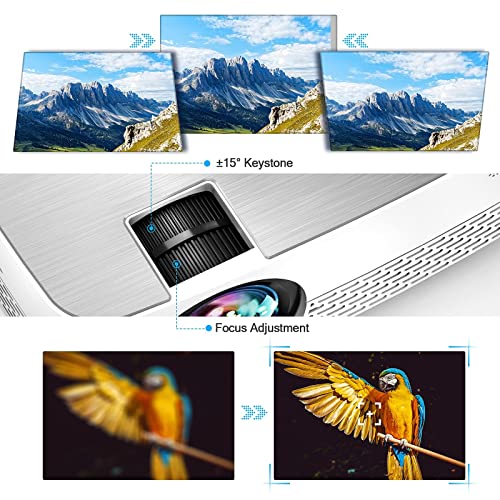 Yefound Q5 Mini Projector, ondersteuning 1080P Full HD, 6500 lumen, draagbare overheadprojector, multimedia home theater, compatibel met HD, USB, TV Stick, AV, PS4 - Image 8