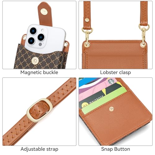Image of Peacocktion Small Crossbody Cell Phone Purse for Women, Lightweight Mini Small Crossbody Bags for Women with Card Slots