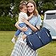 Pomelo Best Wickeltasche mit wasserdicher Wickelunterlage und 2 Kinderwagen Haken verstellbare Schultergurt multifunktionale Umhängetasche Reisetasche für Unterwegs