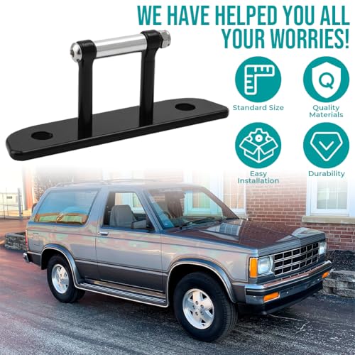 Image of Rear Window Latch Striker for Chevrolet Blazer S10 1984-1994 Tailgate Latch Mechanism Anti-Squeak Aluminum Rear Window Latch Striker