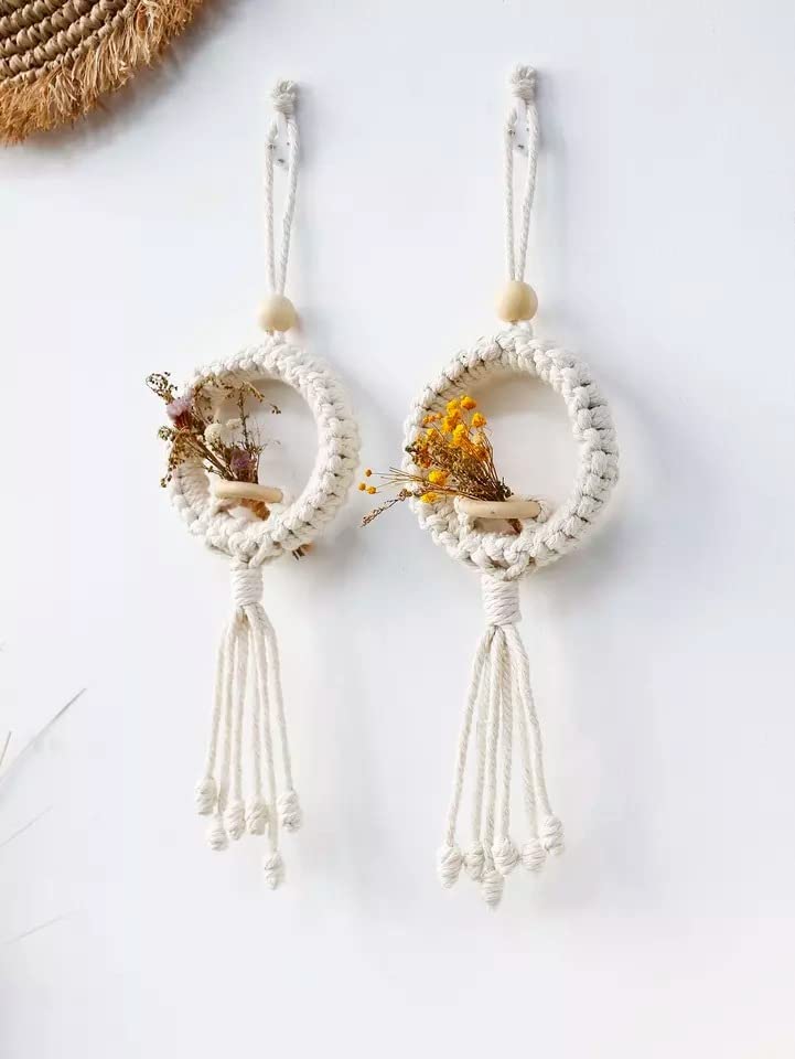 Urooz Macrame Plant Hanger.Rope Flower Pot Holder for Indoor Outdoor Balcony