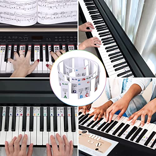 Étiquettes Amovibles En Silicone Pour Clavier De Piano Lot De 3 Notes Amovibles Colorée Autocollants Réutilisables Avec 88 Touches 1Pcs Chiffon Nettoyage 1Pcs Autocollant Note - Les Beatles, Paul McCartney, John Lennon, RIngo Starr, George Harrison Étiquettes Amovibles En Silicone Pour Clavier De Piano Lot De 3 Notes Amovibles Colorée Autocollants Réutilisables Avec 88 Touches 1Pcs Chiffon Nettoyage 1Pcs Autocollant Note – Image 7