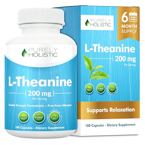 L Theanine 200mg, Relaxation Focus & Mental Clarity Support, 6