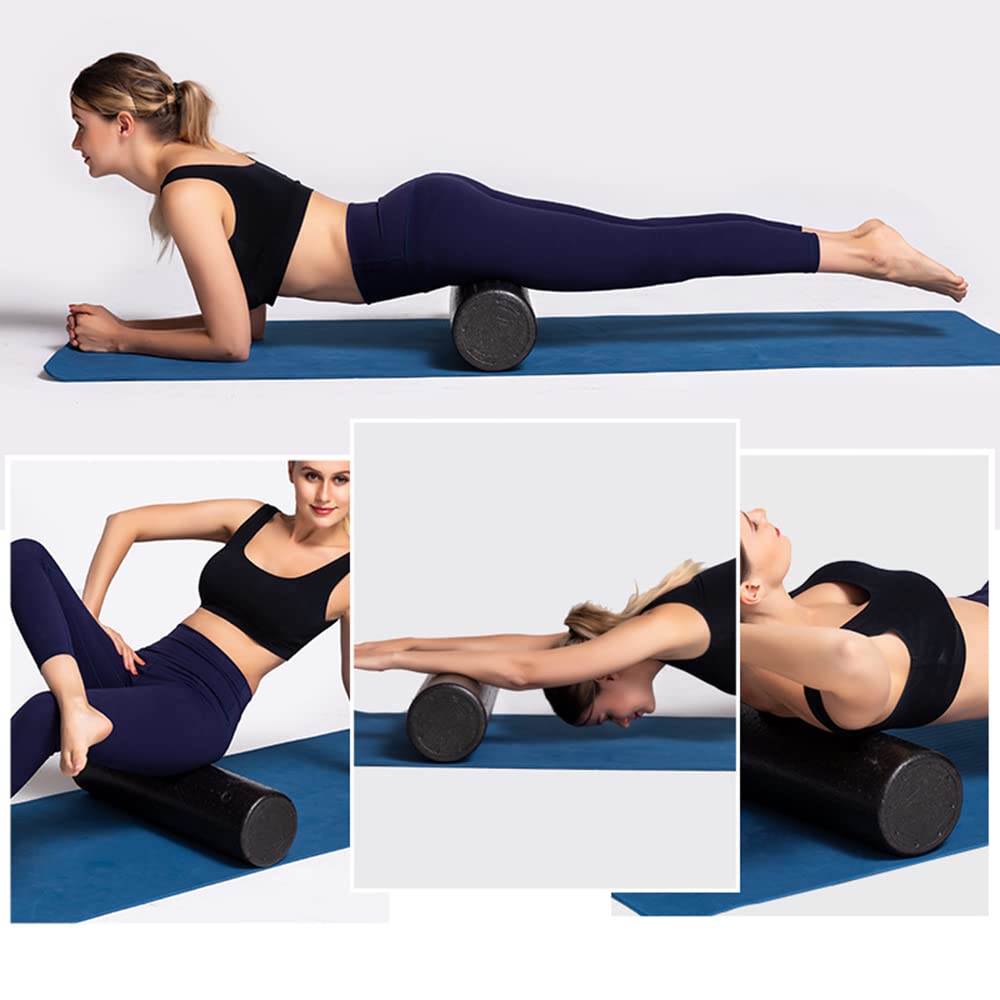 3Größen Pilates Foam Roller Schwarz Yoga Foam Roller Trainingsgeräte Massage Roller Body Für Frauen Männer