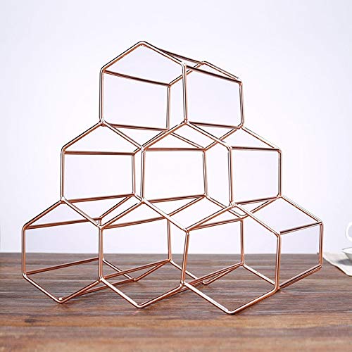 Soporte metálico para 6 botellas de vino miniatura 5