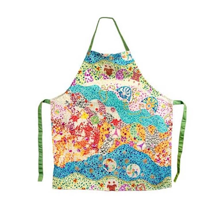 Tablier de cuisine mosaïques Gaudi multicolore 69x81cms lavable en machine