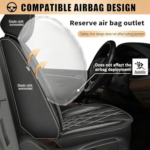 Housses de siège auto en cuir Ford Edge 2007-2024 - 4