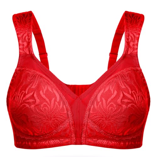 Image of Wingslove Women's Full Coverage Non Padded Comfort Minimizer Wire-Free Bra Plus Size