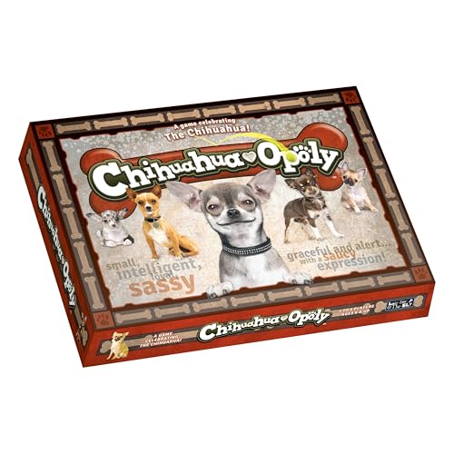 Late for The Sky Chihuahua-Opoly Board Game – Family Strategy Fun for 2–6 Players, Ages 8+ | Dog Lover Theme, Opoly-Style Property Trading, Traditional or One-Hour Play