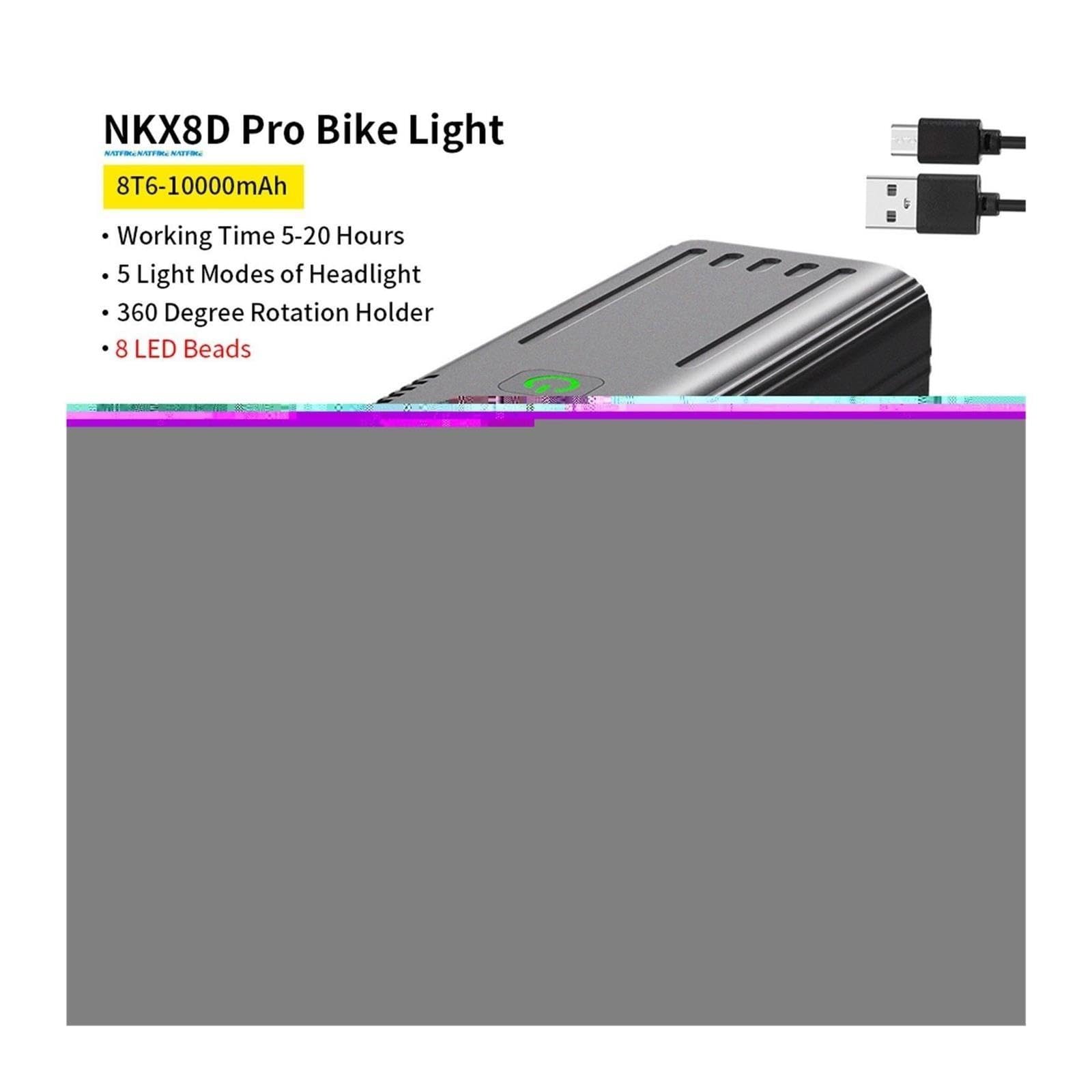 1 Juego de Luces for Bicicleta de 10000 mAh.