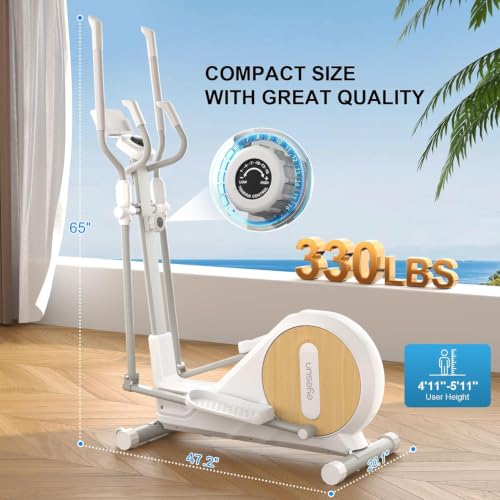 Image of Elliptical Machine for Home Gym, Elliptical Exercise Machine with Hyper-Quiet Magnetic Driving System, 16 Level Magnetic Resistance, Elliptical Trainer /330 LBS Loading Capacity