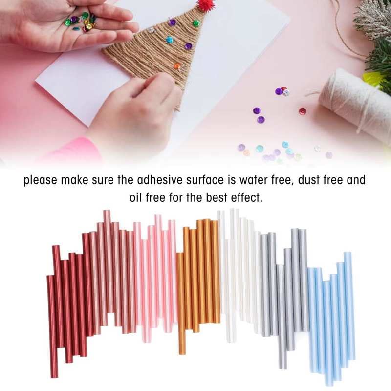 7x100mm 42Pcs Mini Glue Sticks Nontoxic Eco Friendly Strong Adhesion Widely Used Glue Gun Sticks for Appliance Craft