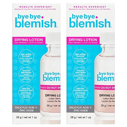 Bye Bye Blemish Acne Drying Lotion, Reduce Pimples Overnight, 1oz x 2 pack