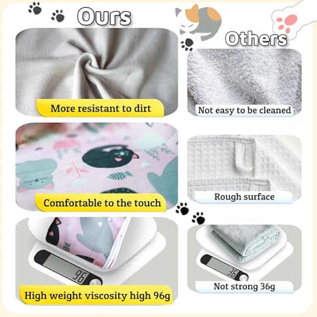 27.6 Cat Wrap for Grooming-Premium Cat Grooming Wrap Cat Restraint for Nail Clipping, Self-Adherent Soft Cat Blanket to Wrap Cat Anti-Scratch Anti-Escape Grooming Bag (Pink, XL(Within 17lbs))-LmkSl9KF